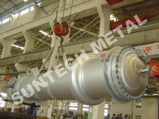 double tube Shell de 150 sqm et type échangeur de chaleur de tube 7 tonnes de poids